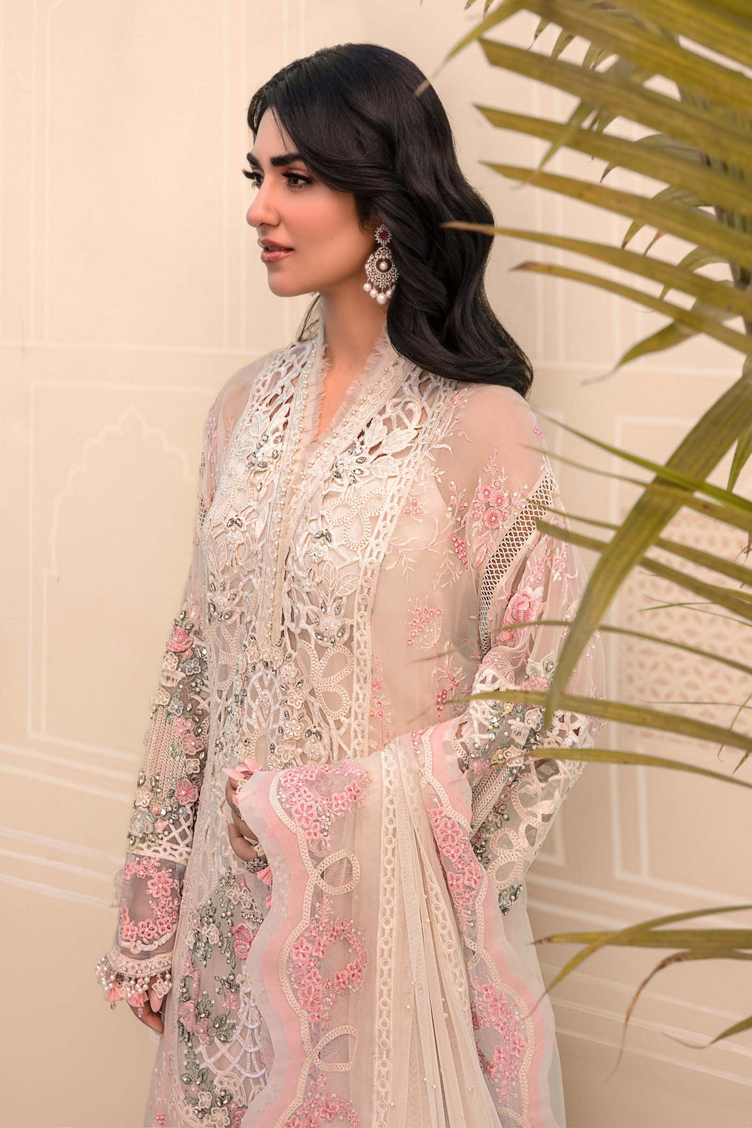 MARIA B Off White BD-2604 MBROIDERED - Riwayat-e-khas