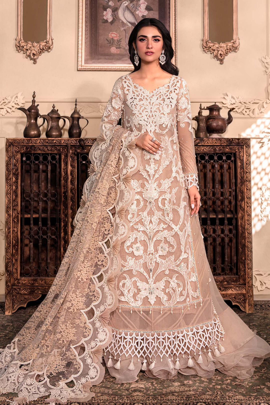 MARIA B Pink BD-2608 UNSTITCHED MBROIDERED - Riwayat-e-khas