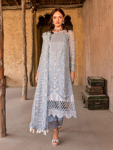 GULAAL EMBROIDERED CHIFFON-SAMARAH-04-COLLECTION'22 - Riwayat-e-khas