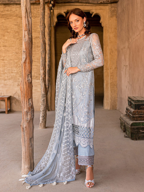 GULAAL EMBROIDERED CHIFFON-SAMARAH-04-COLLECTION'22 - Riwayat-e-khas
