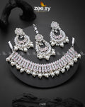 Elisa Silver Necklace - House Of Zarish