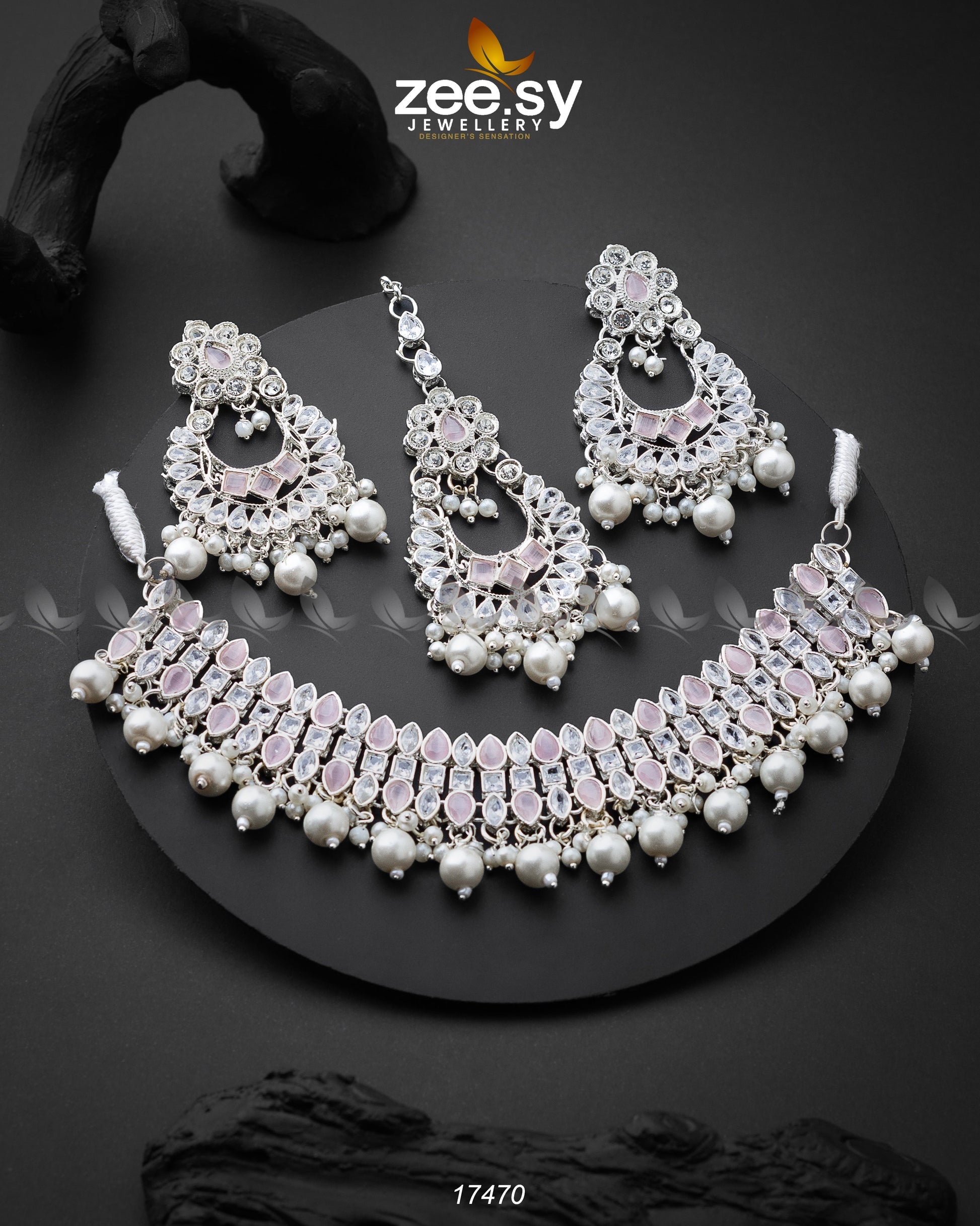 Elisa Silver Necklace - House Of Zarish