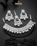 Elisa Silver Necklace - House Of Zarish