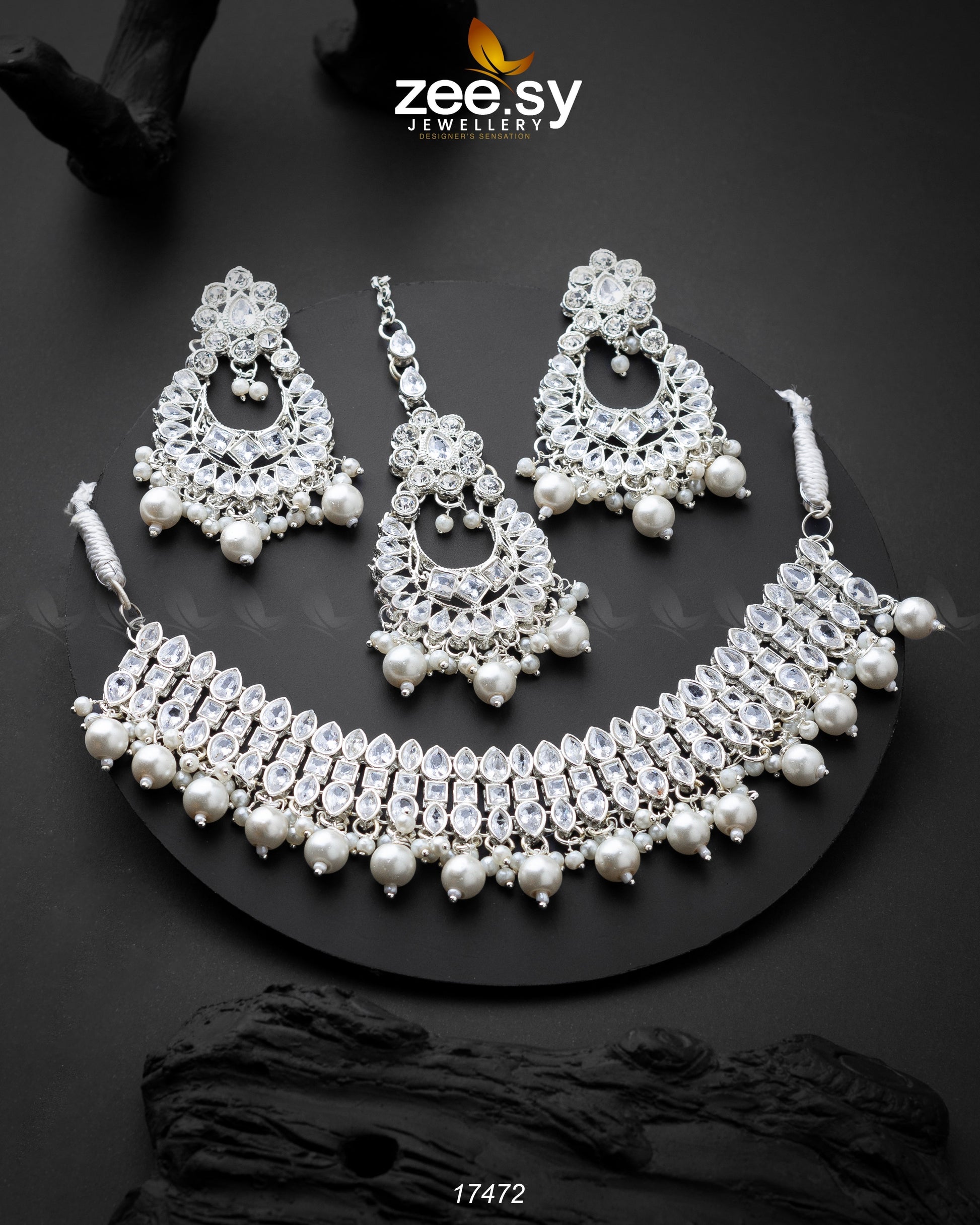 Elisa Silver Necklace - House Of Zarish