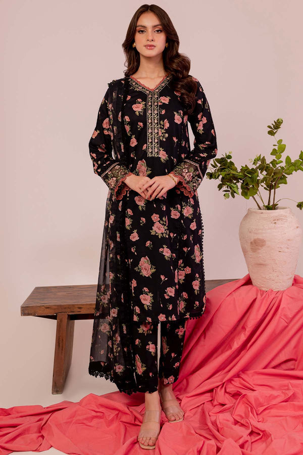 Farasha | Printed Essentials | Black Scarlet