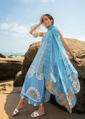 CRIMSON Embroidered Lawn Spring Blooms - D3 A - Riwayat-e-khas