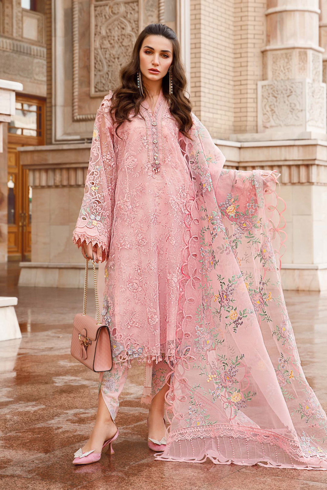 MARIA B EMBROIDED UNSTITCHED LAWN D-2304-A - Riwayat-e-khas