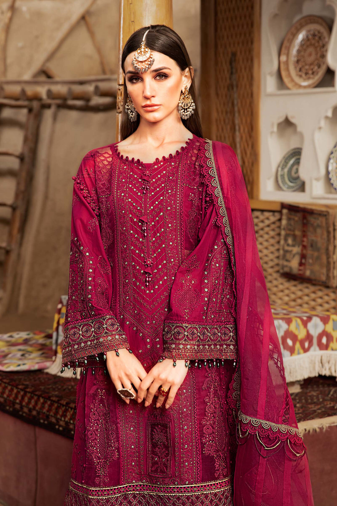 MARIA B EMBROIDED UNSTITCHED LAWN D-2311-B - Riwayat-e-khas