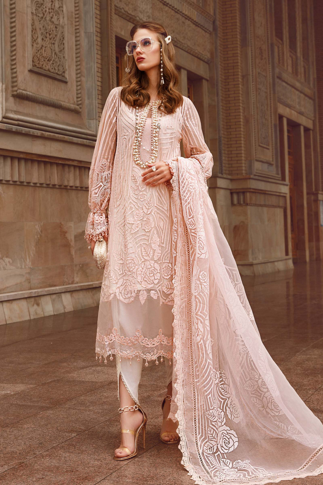 MARIA B EMBROIDED UNSTITCHED LAWN D-2306-A - Riwayat-e-khas