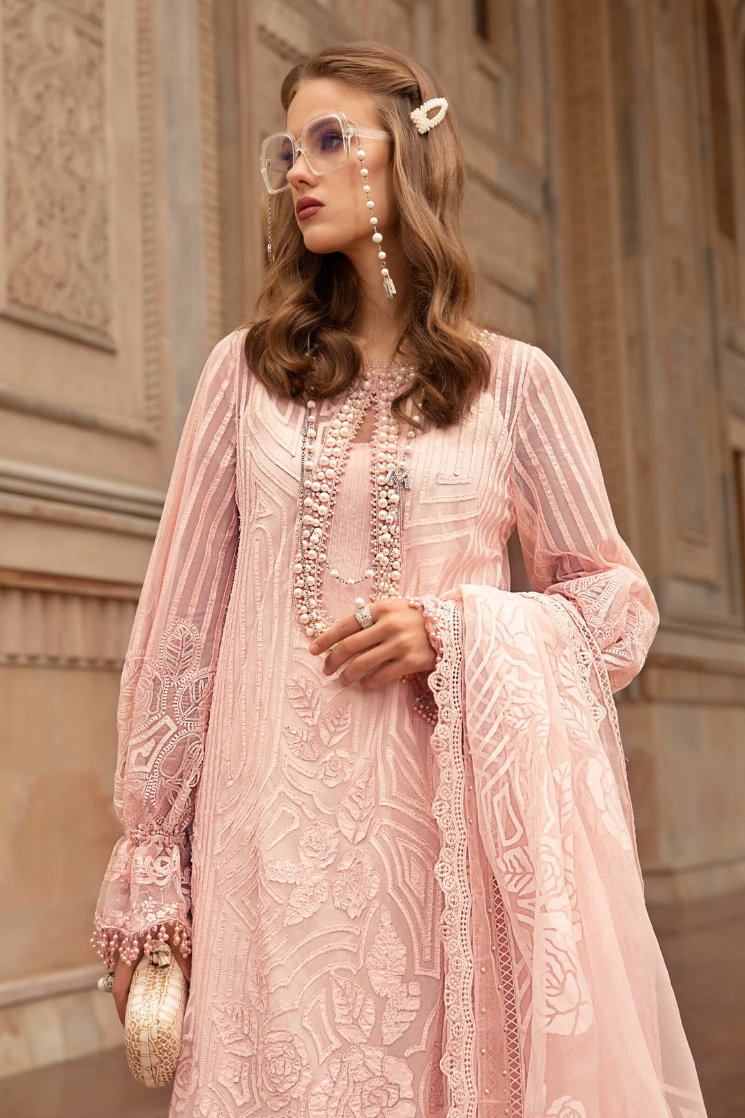 MARIA B EMBROIDED UNSTITCHED LAWN D-2306-A - Riwayat-e-khas