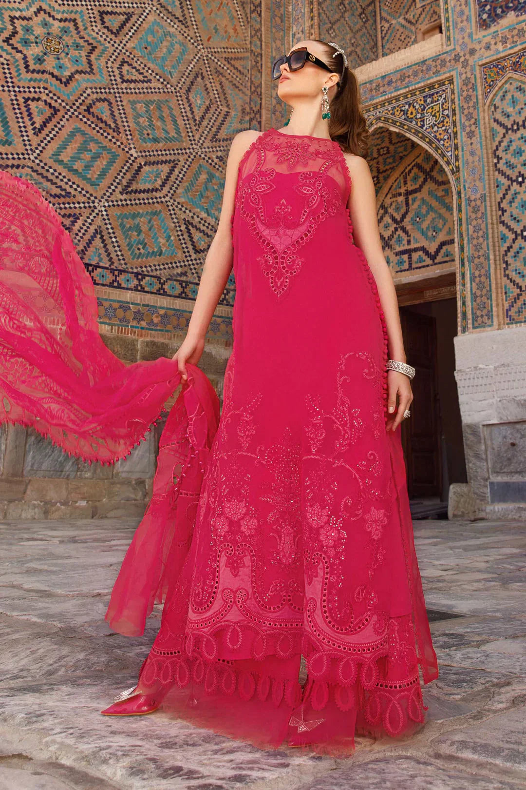 Maria B D-2303-A Luxury Lawn Collection - Riwayat-e-khas