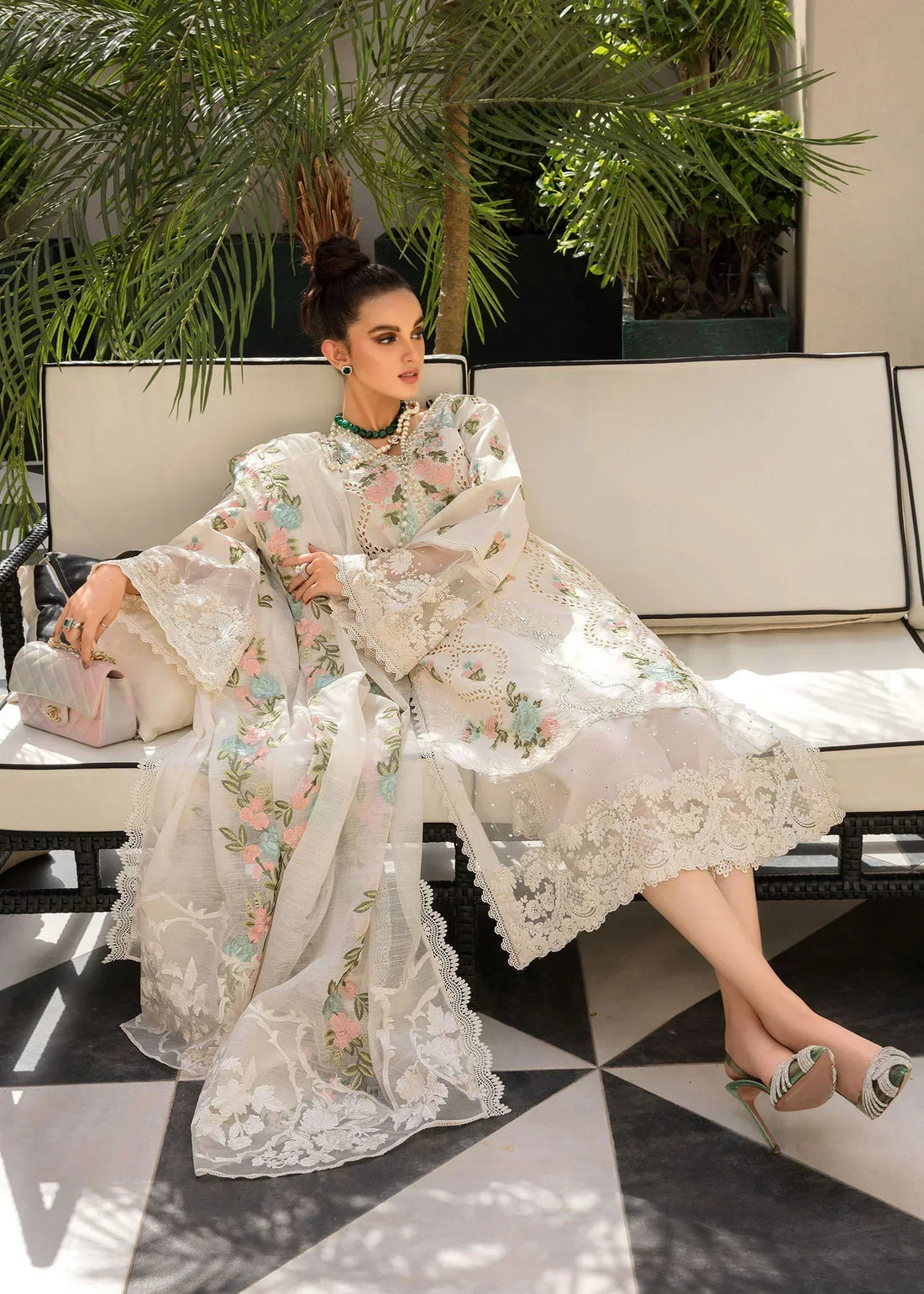 CRIMSON Luxury Lawn -EID PRET – 01 – Monsoon Blooms - Riwayat-e-khas