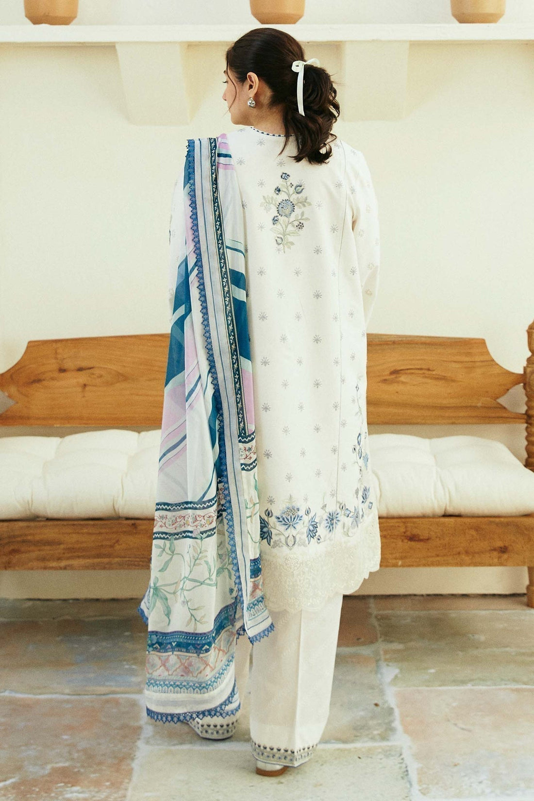 Zara Shahjahan | Coco Lawn Eid Edit 24 | IVORY-D4 - House of Zarish