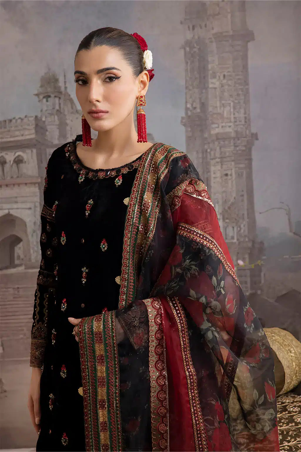 Iznik | Festive Velvet 23 | IV-20 AYYAR - House Of Anaya