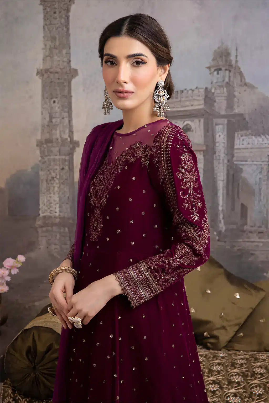 Iznik | Festive Velvet 23 | IV-24 RUMMANA - House Of Anaya