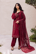 Iznik | Dahlia Embroidered Lawn | DL-01 - House Of Anaya