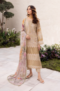 Iznik | Dahlia Embroidered Lawn | DL-03 - House Of Anaya