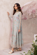 Iznik | Dahlia Embroidered Lawn | DL-10 - House Of Anaya