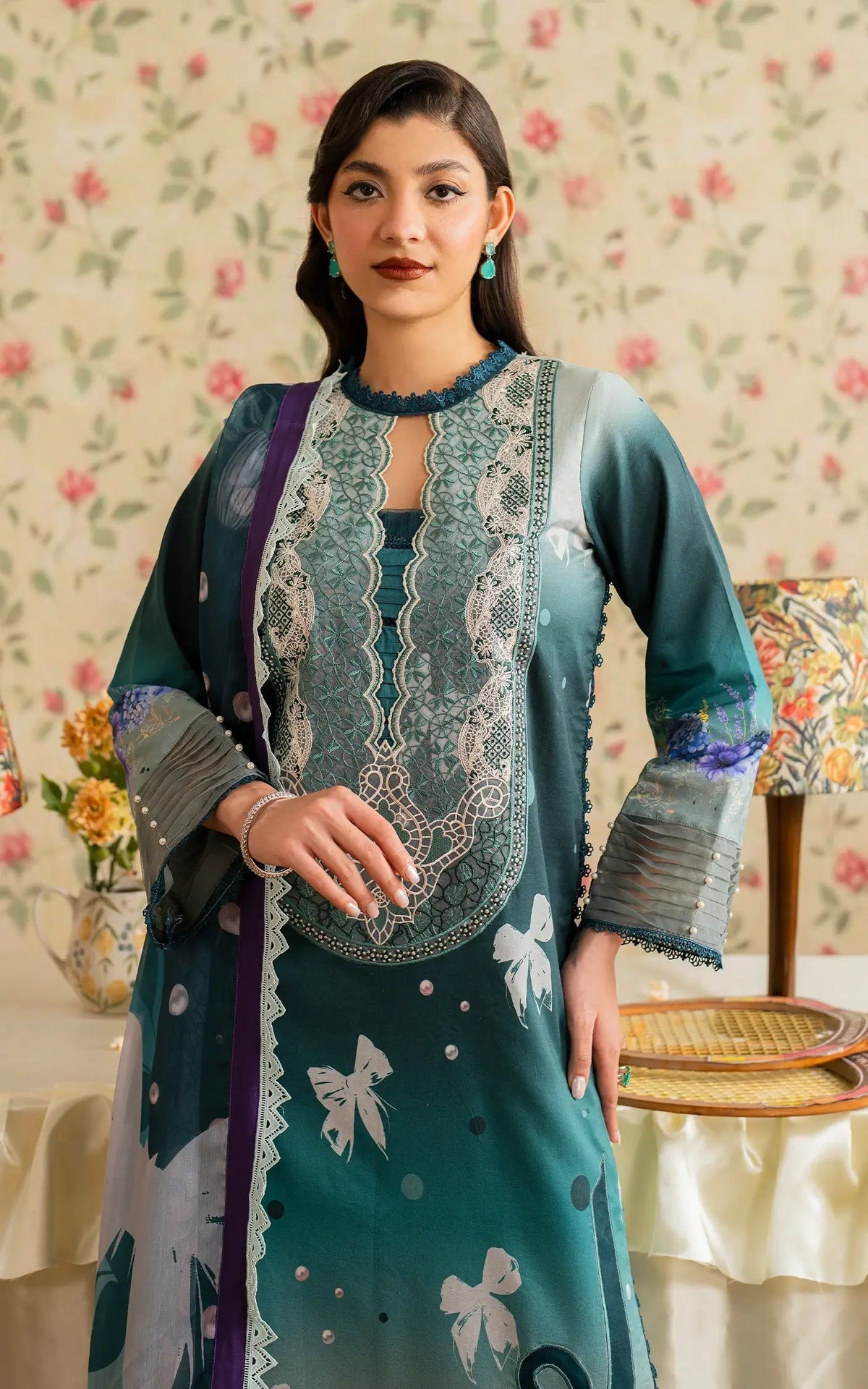 Asifa and Nabeel | Meraki Vintage 25 | Jal (MVL25-09) - House Of Anaya