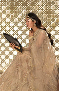 Zarin by Eleshia Embroidered Net 3Pc Suit - KANEEL - House Of Anaya