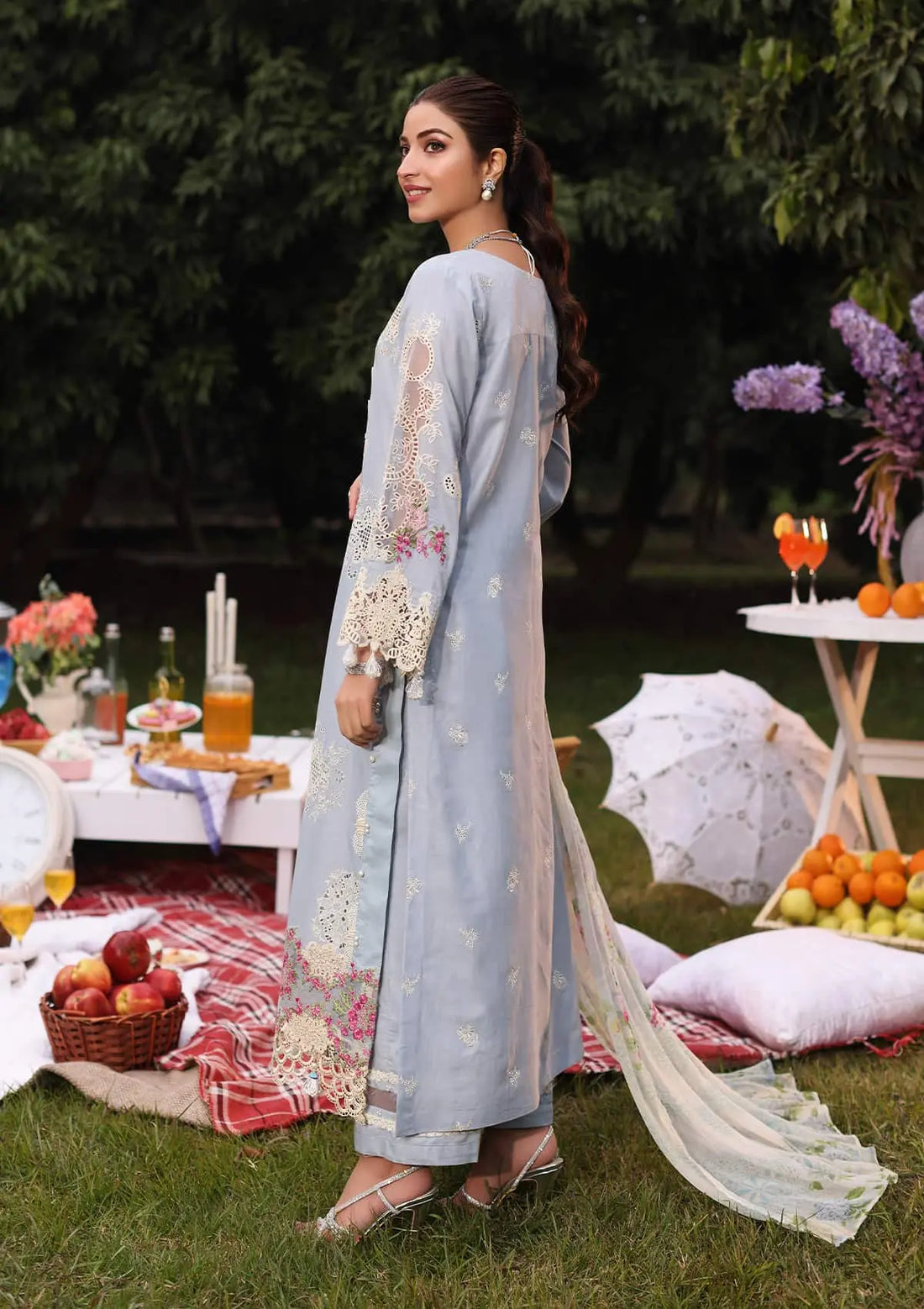 Kahf Premium | Festive Lawn 24 | KFL-08A FIRUZE - House of Zarish