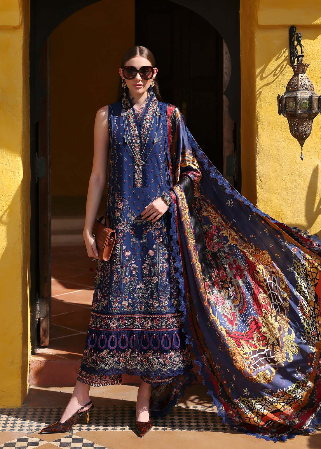 Kanwal Malik | Elysia Luxury Lawn 25 | Azure - House Of Anaya