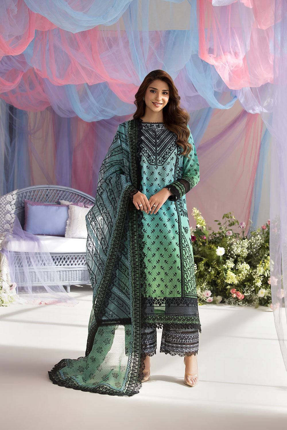 Sobia Nazir | Luxury Lawn 25 | 12A - House Of Zarish