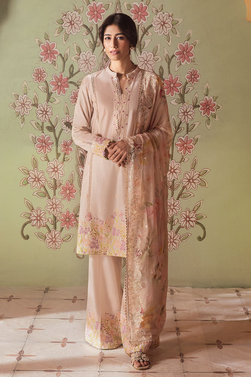 Cross Stitch | Premium Lawn 25 | CORAL CARNATION - House Of Zarish