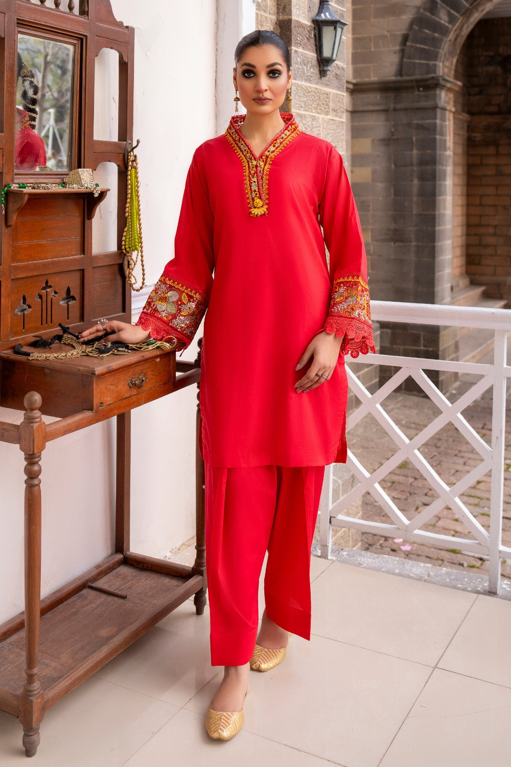 Ittehad | Embroidered Lawn | I-35 - House Of Anaya