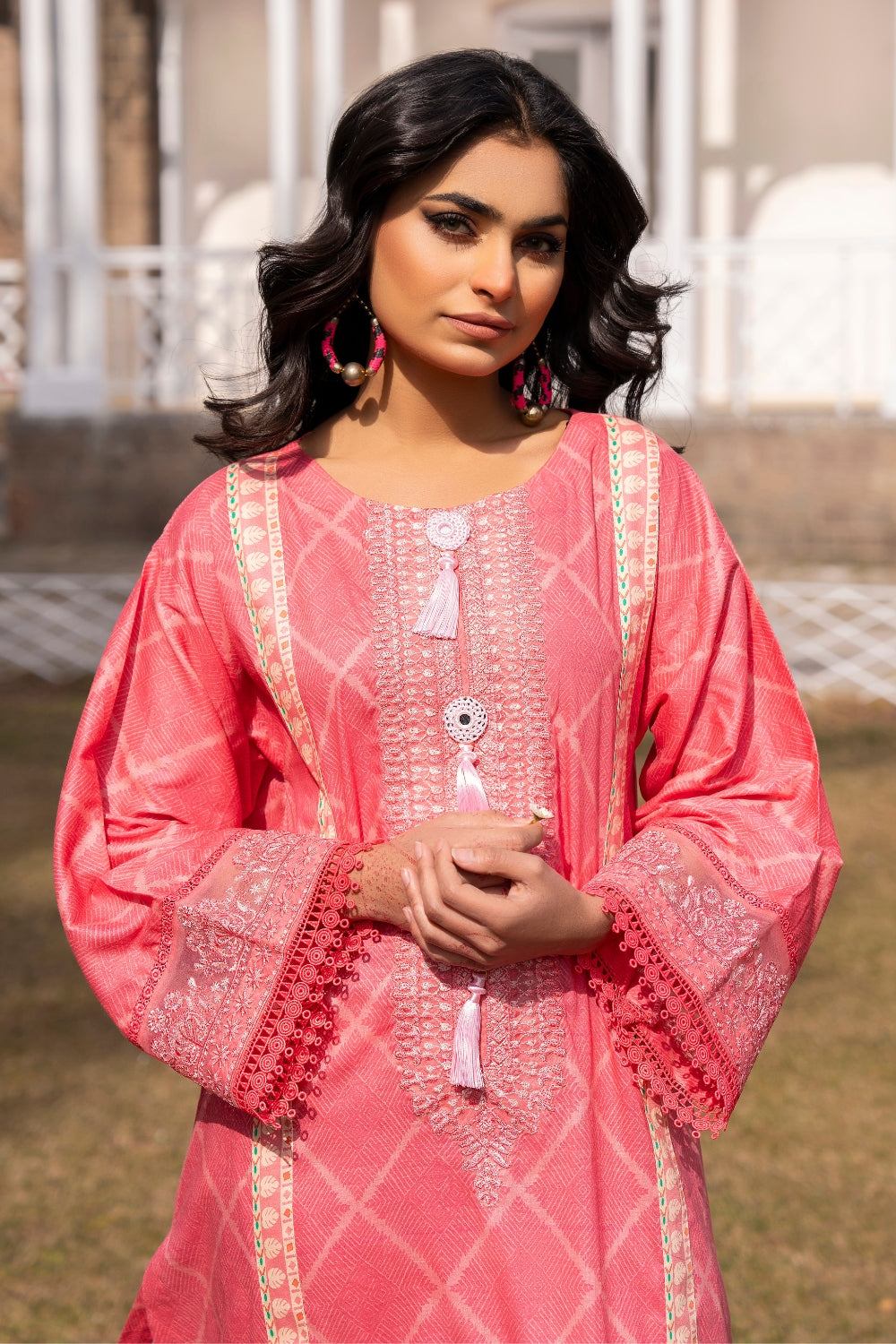 Ittehad | Embroidered Lawn | I-34 - House Of Anaya
