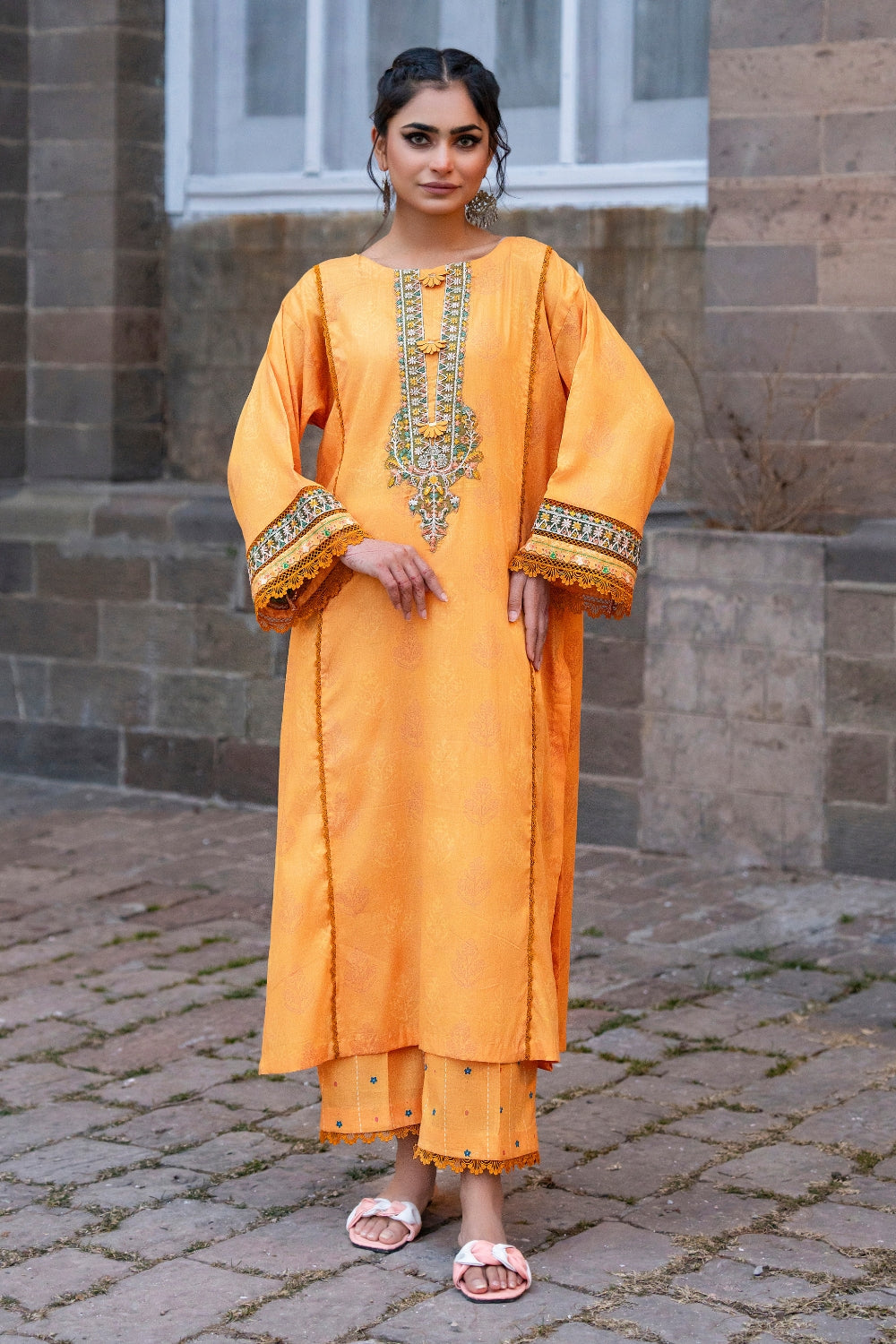 Ittehad | Embroidered Lawn | I-27 - House Of Anaya