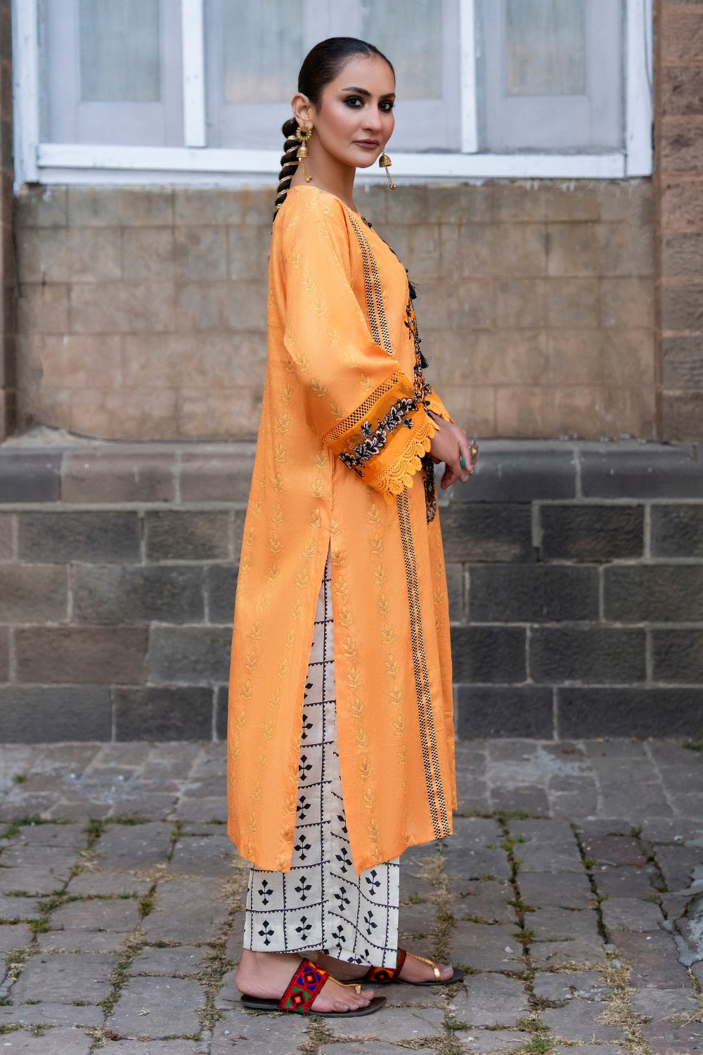 Ittehad | Embroidered Lawn | I-28 - House Of Anaya