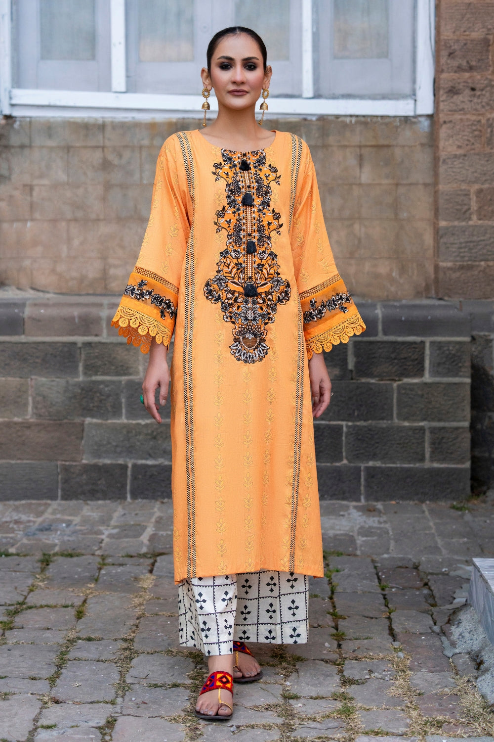 Ittehad | Embroidered Lawn | I-28 - House Of Anaya