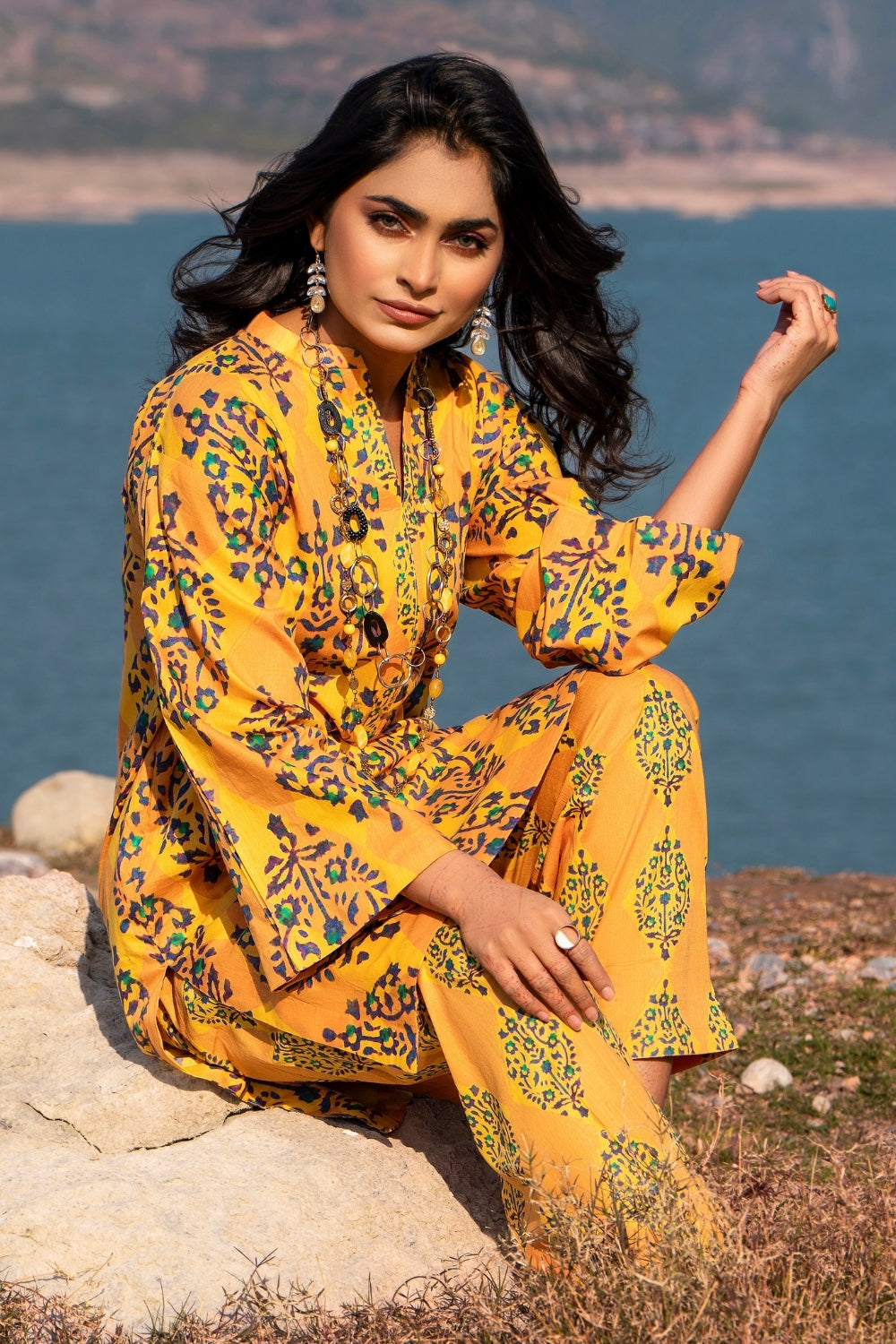 Ittehad | Embroidered Lawn | I-30 - House Of Anaya