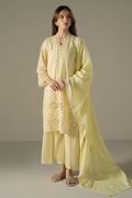 Cross Stitch | Chikankari Lawn 25 | LEMON ZEST - House Of Anaya