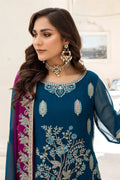 Naqsh Majestic By Imrozia Premium Chiffon 3Pc Suit M-52 Martha - House Of Anaya
