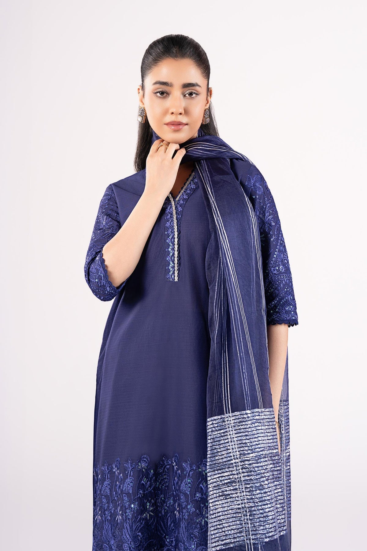 Maria B | Basics RTW | 3 Pc Embroidered Dobby Suit | MB-CS25-137