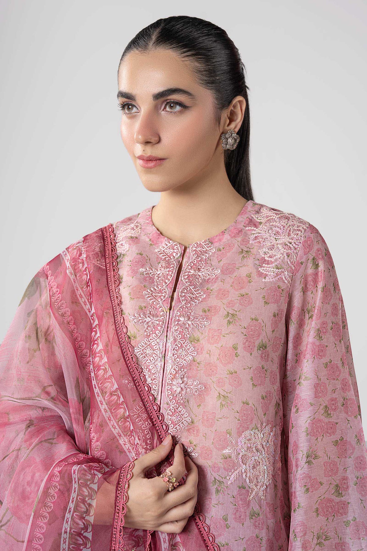 Maria B | Basics RTW | 3 Pc Embroidered Dobby Suit | MB-CS25-145