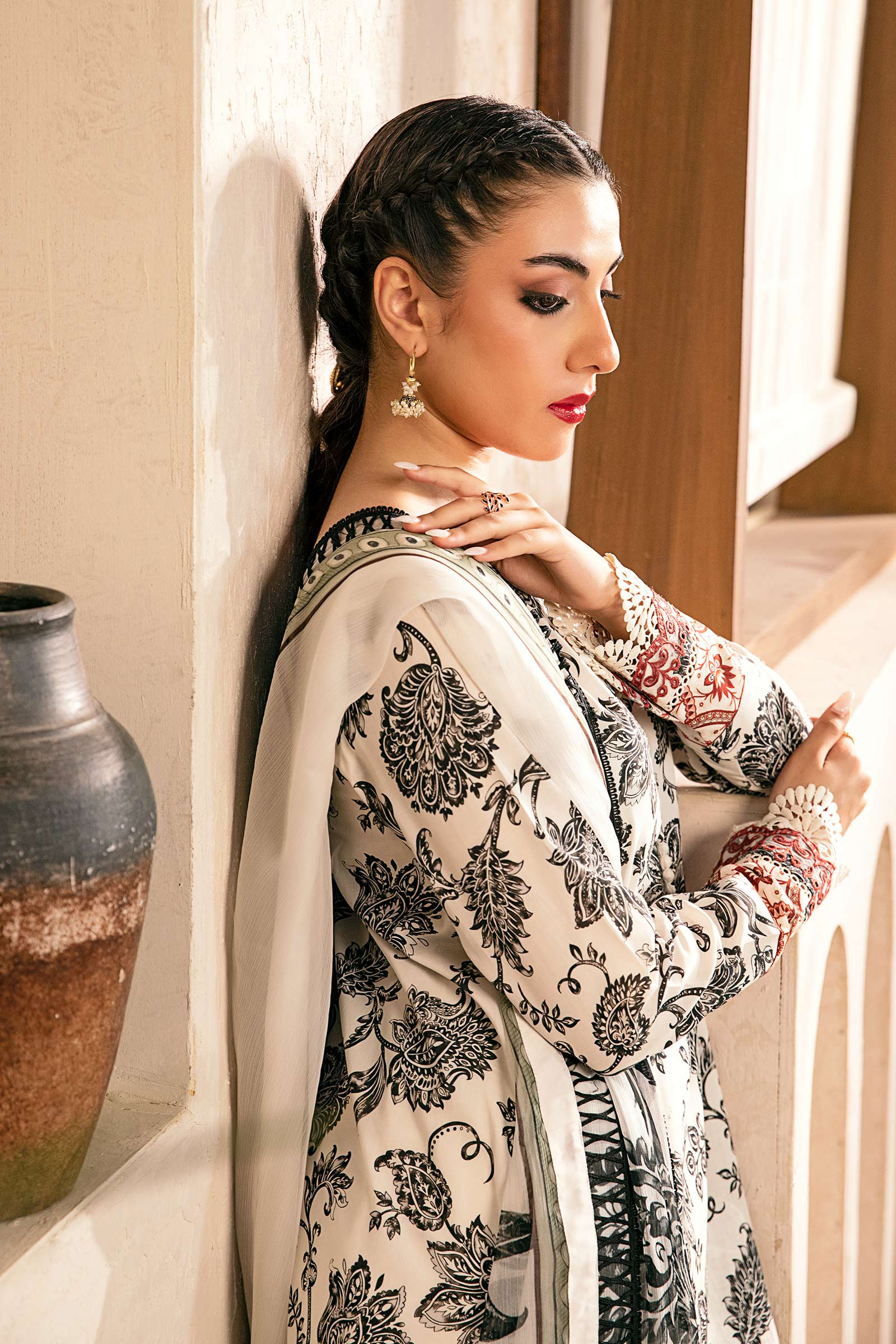 Maria B | Eid Basic Lawn | MB-CUS25-909A