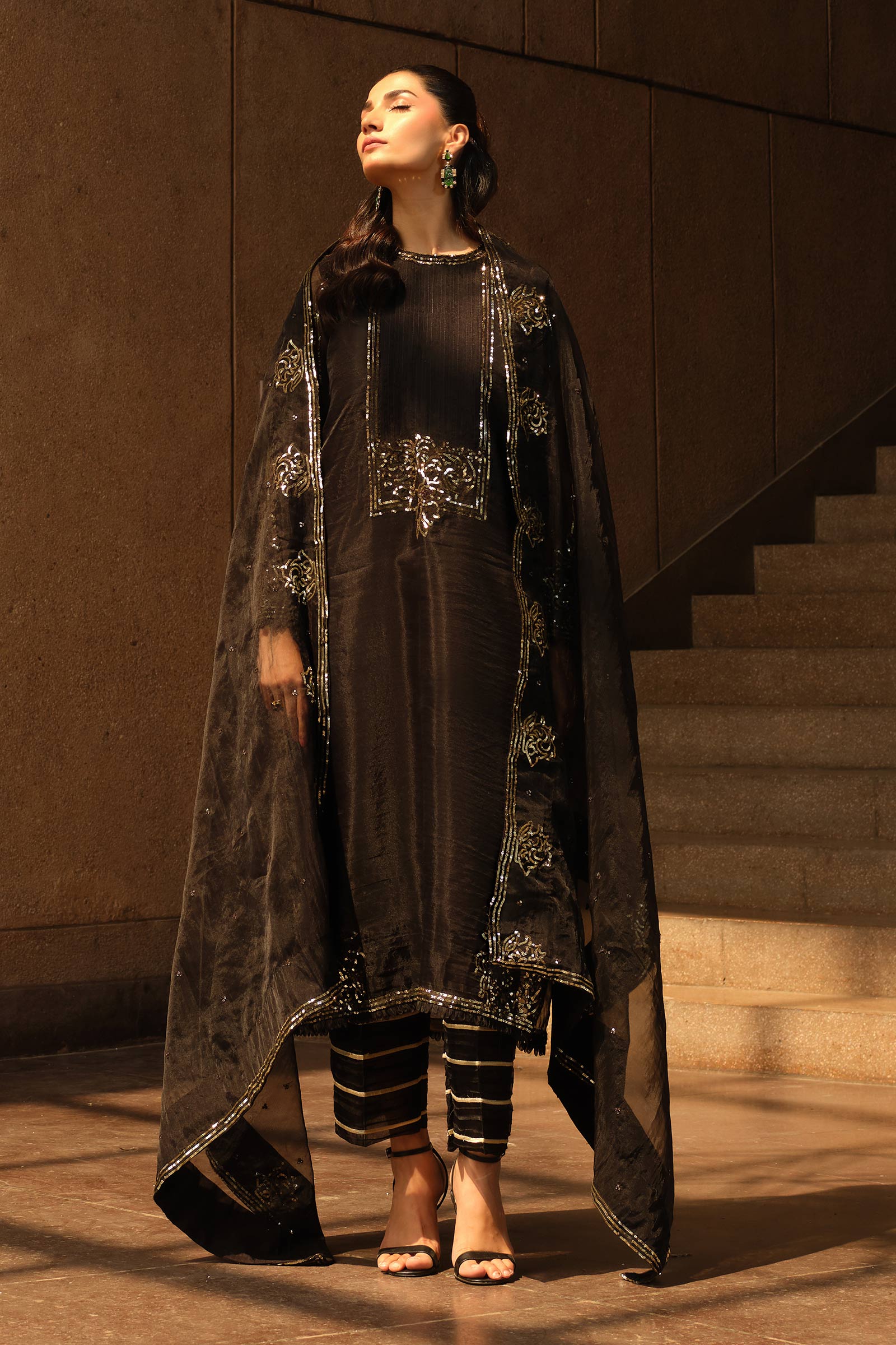 Maria B | Pre fall Dresses | MBS-W25-10 BL