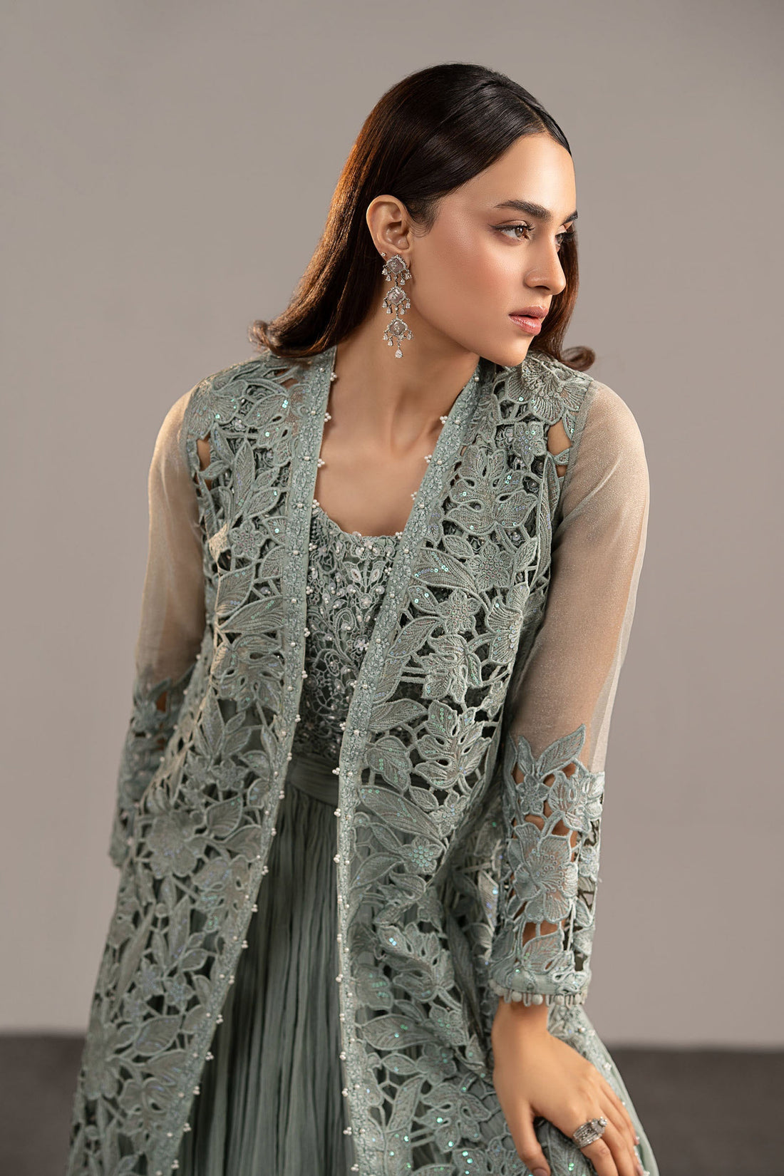 Maria B | Eid Collection 26 | 3 Piece Embroidered Zari Organza Suit