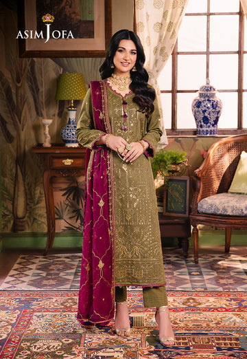 Asim Jofa | Afsanay Luxury Pret | AJLP-08 - House Of Anaya