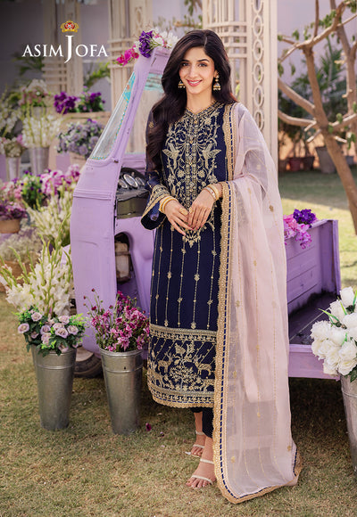 Asim Jofa | Dhanak Rang Collection | AJCF-09 - House Of Anaya