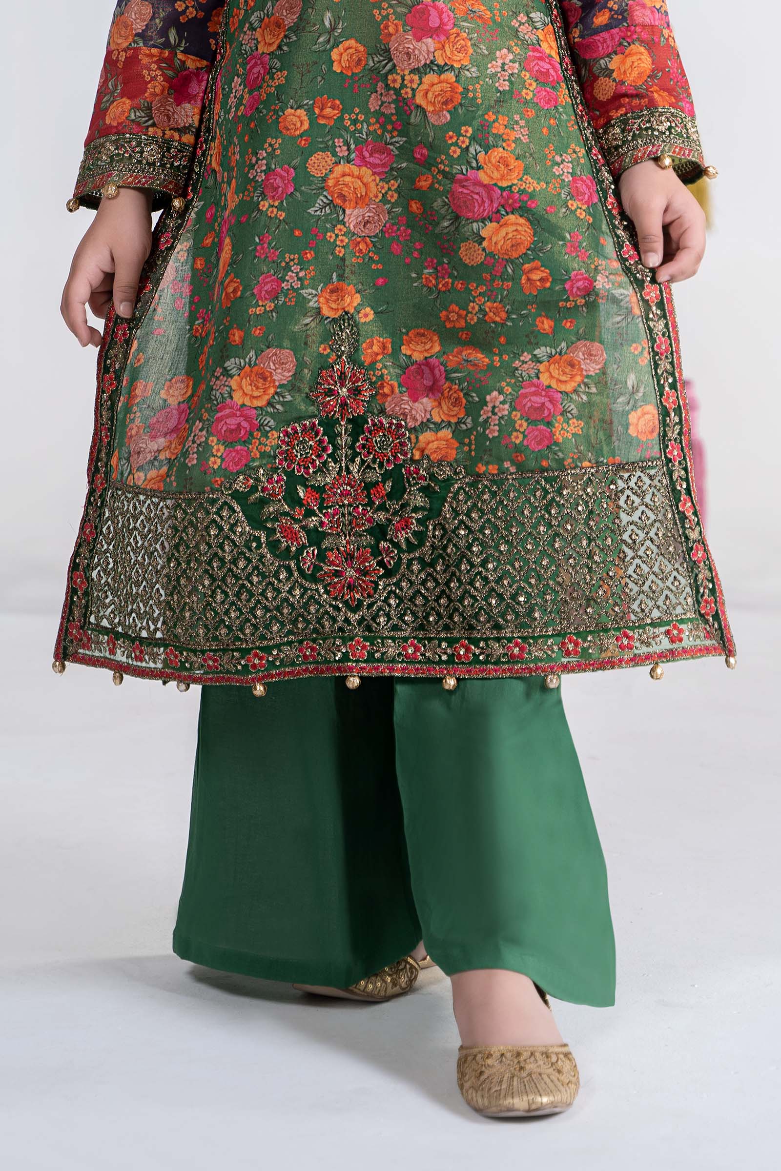 Maria B | 3 Piece Printed Cotton Masoori Suit | MKD-EA24-04 - House Of Zarish