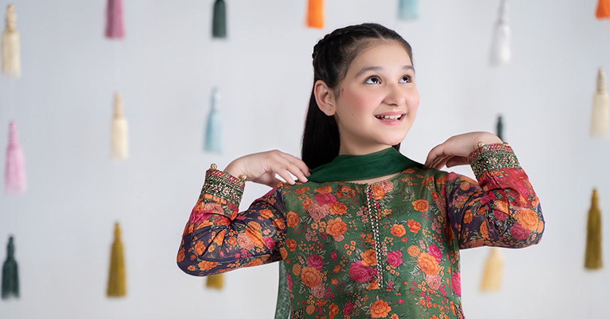 Maria B | 3 Piece Printed Cotton Masoori Suit | MKD-EA24-04 - House Of Zarish