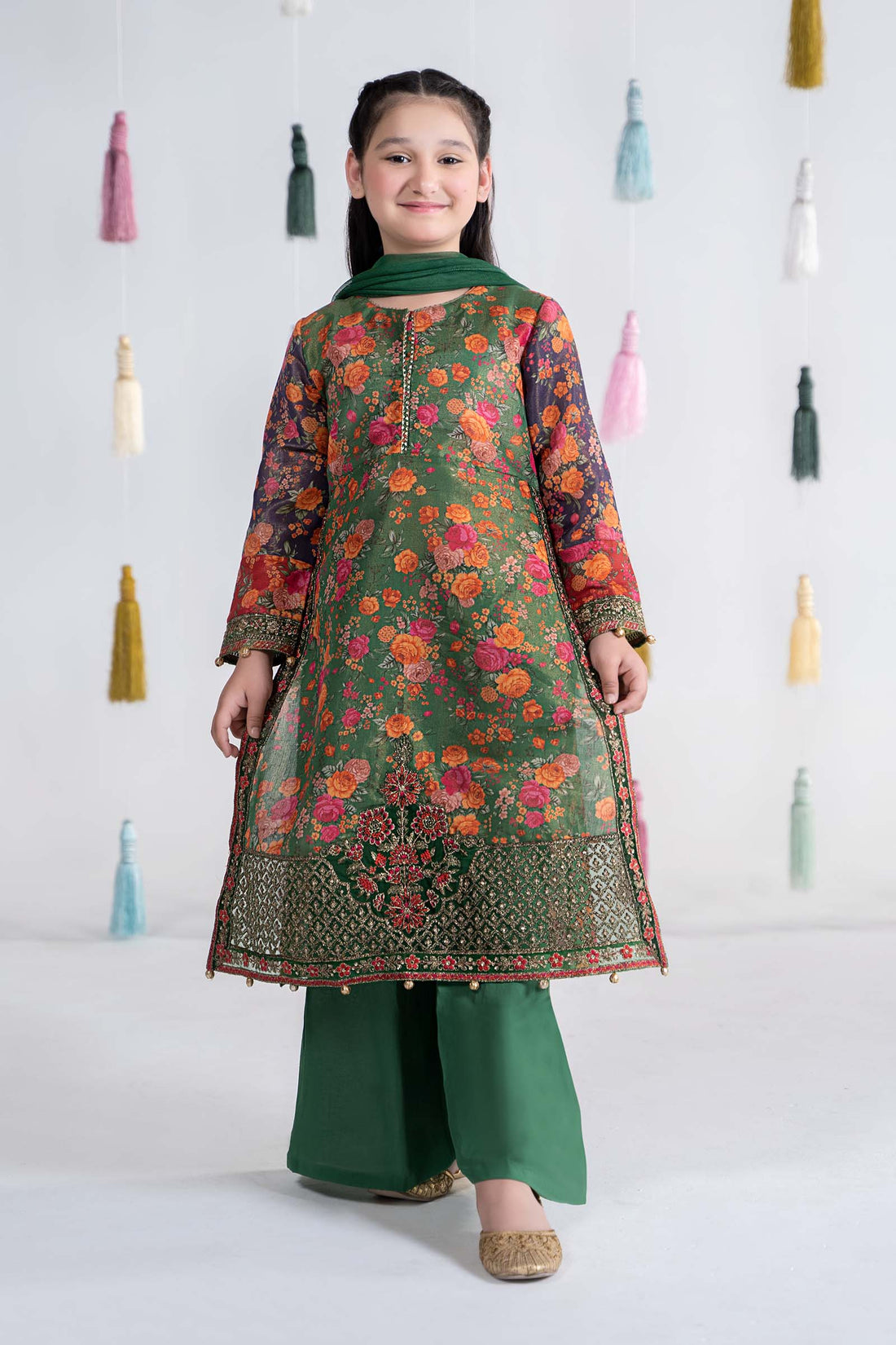 Maria B | 3 Piece Printed Cotton Masoori Suit | MKD-EA24-04 - House Of Zarish