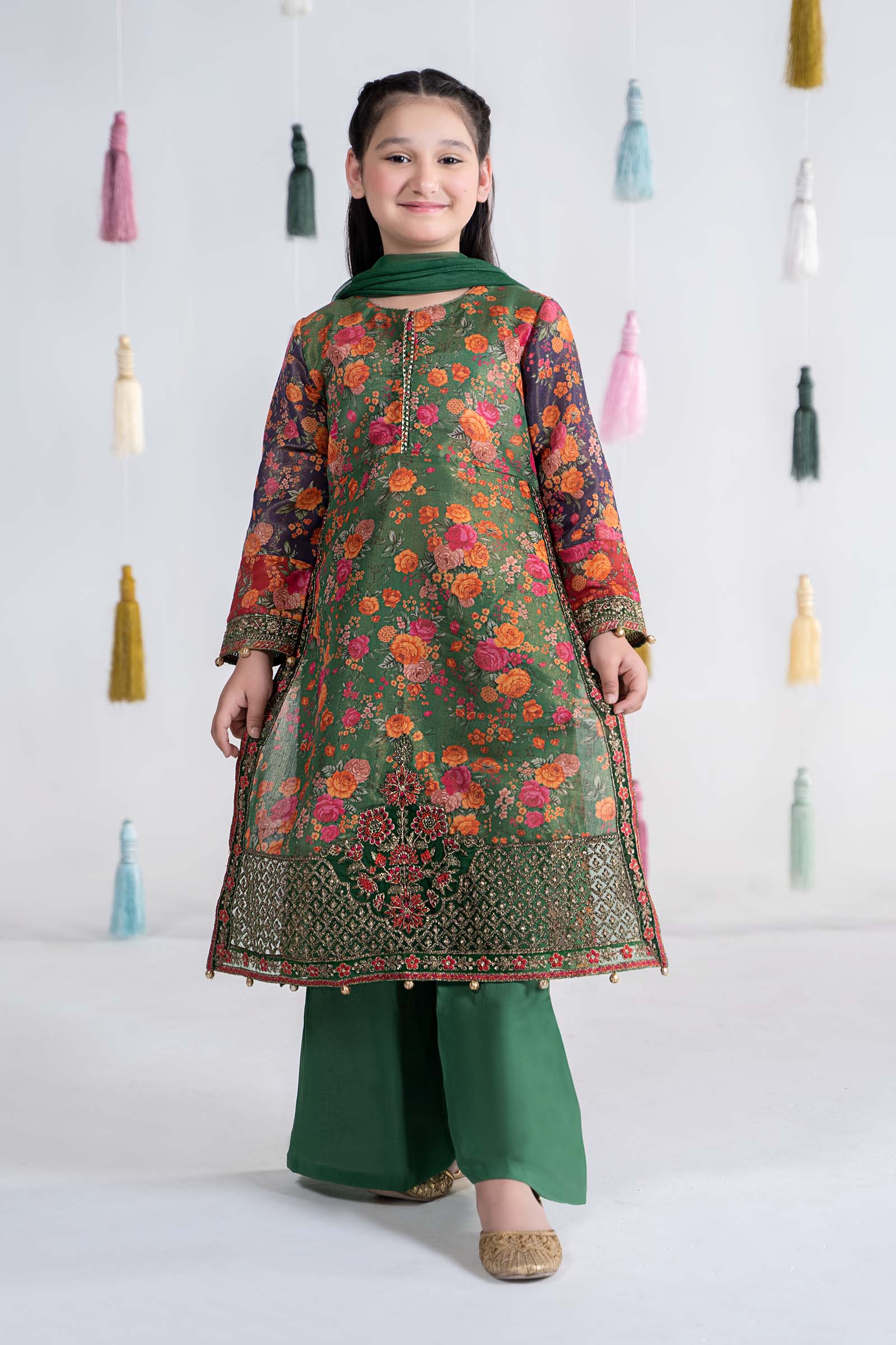 Maria B | 3 Piece Printed Cotton Masoori Suit | MKD-EA24-04 - House Of Zarish