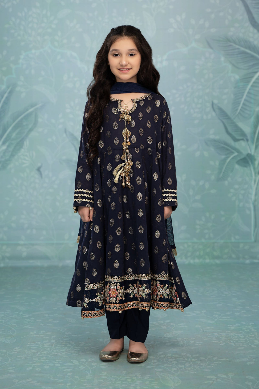 Maria B | 3 Piece Embroidered Suit | MKD-EF23-31R1 - House Of Zarish