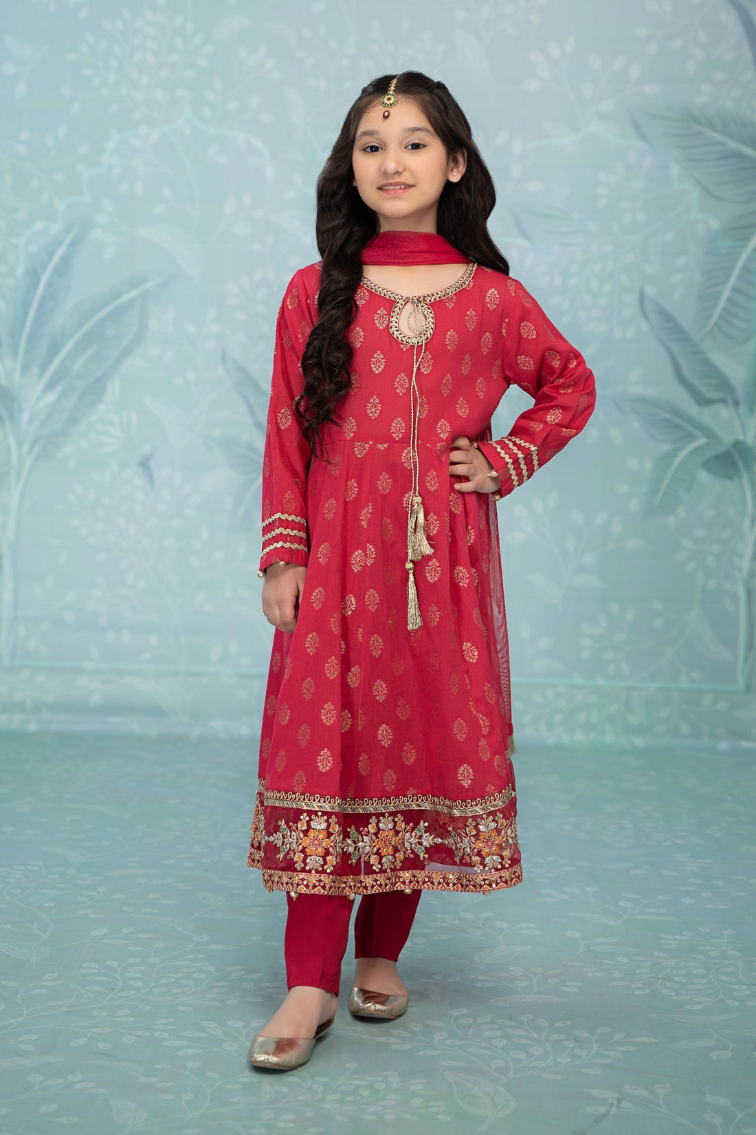 Maria B | 3 Piece Embroidered Suit | MKD-EF23-31R1 - House Of Zarish