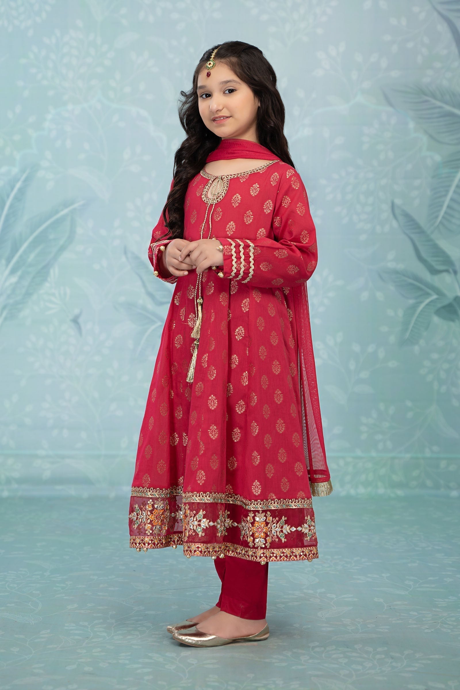 Maria B | 3 Piece Embroidered Suit | MKD-EF23-31R1 - House Of Zarish